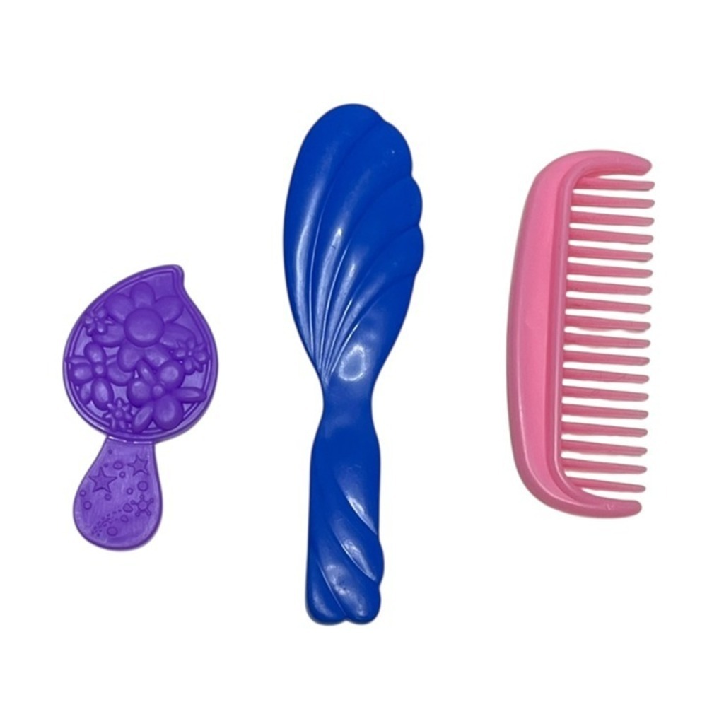 Barbie Doll Hair Brushes Combs Lot of 3 Doll Accessory Clothing